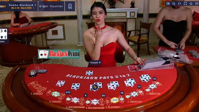 Canlı Blackjack Oyunu