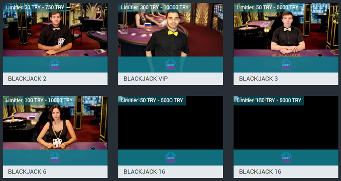 Luckystreak Canlı Blackjack