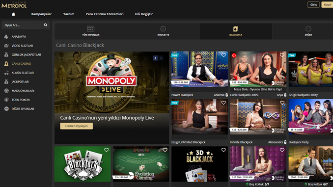 Casinometropol Giriş